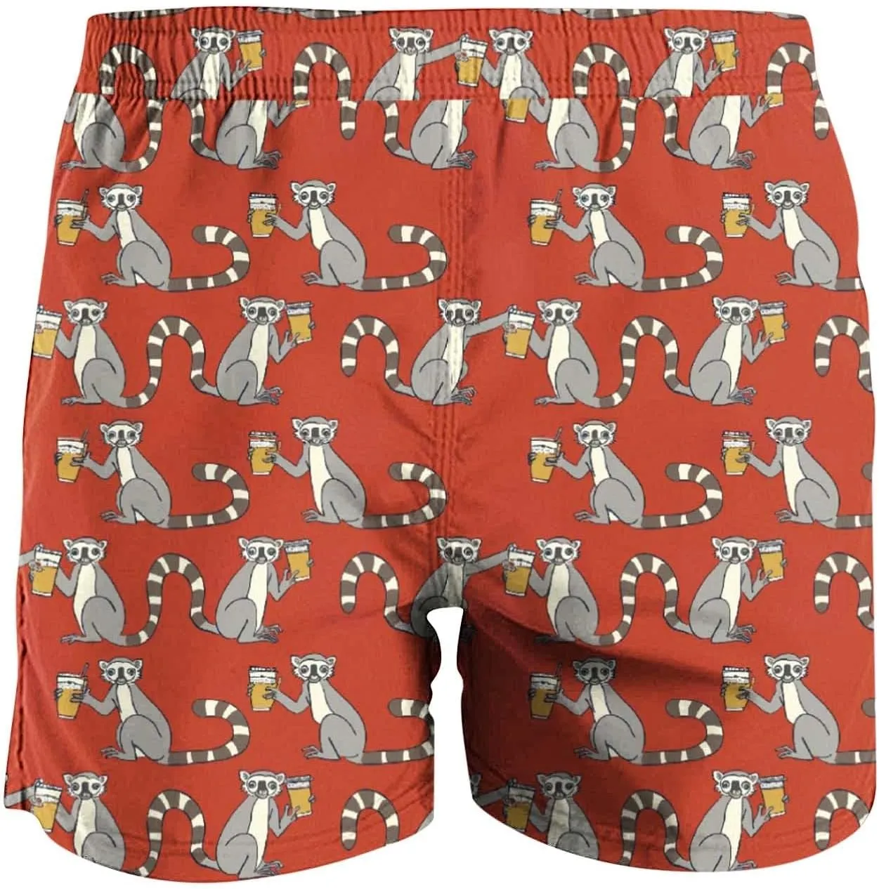 2025 Summer Hawaiian Beach Shorts Lightweight Elastic Waist Drawstring Casual Board Short with Pockets