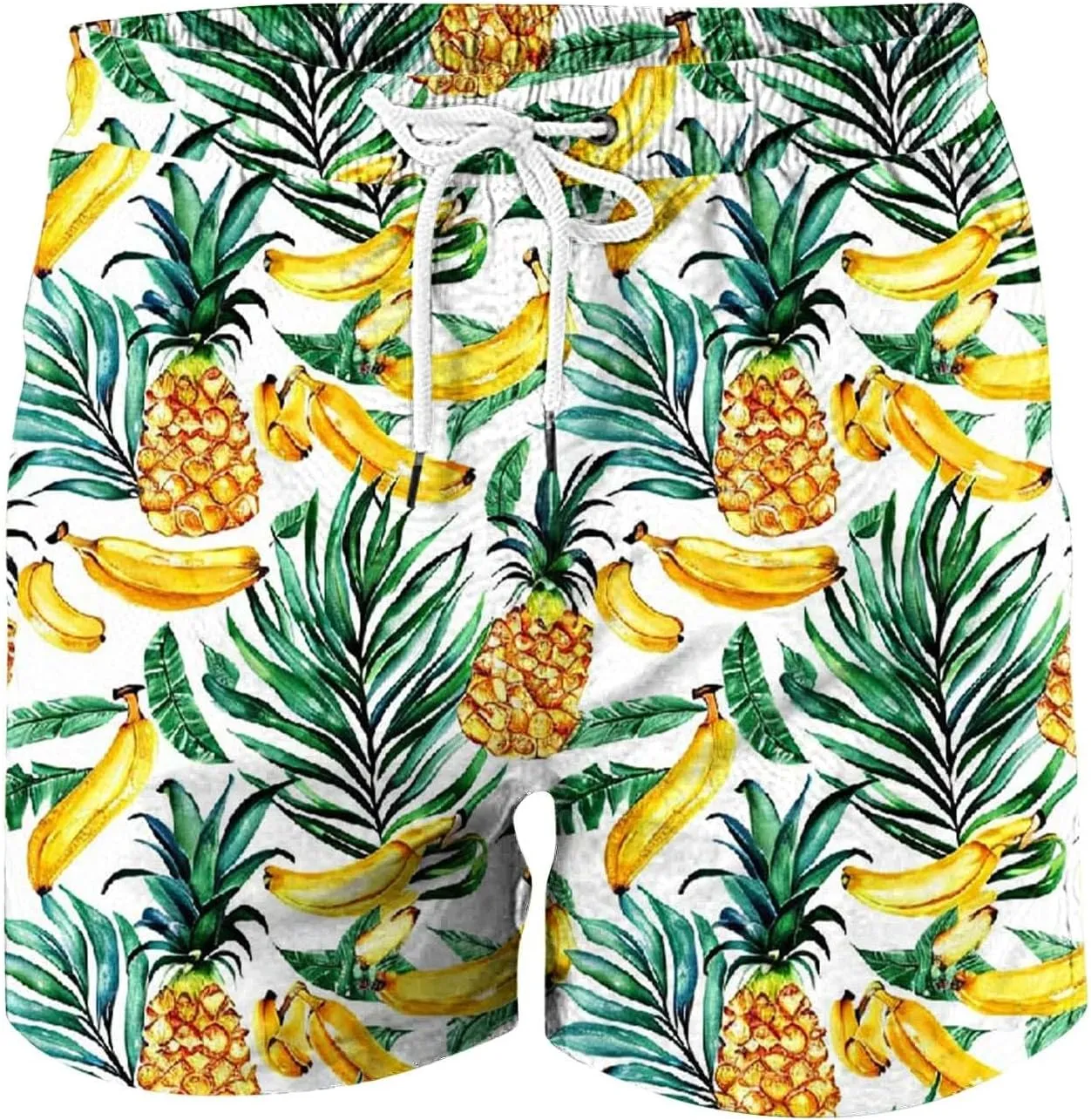 2025 Summer Hawaiian Beach Shorts Lightweight Elastic Waist Drawstring Casual Board Short with Pockets