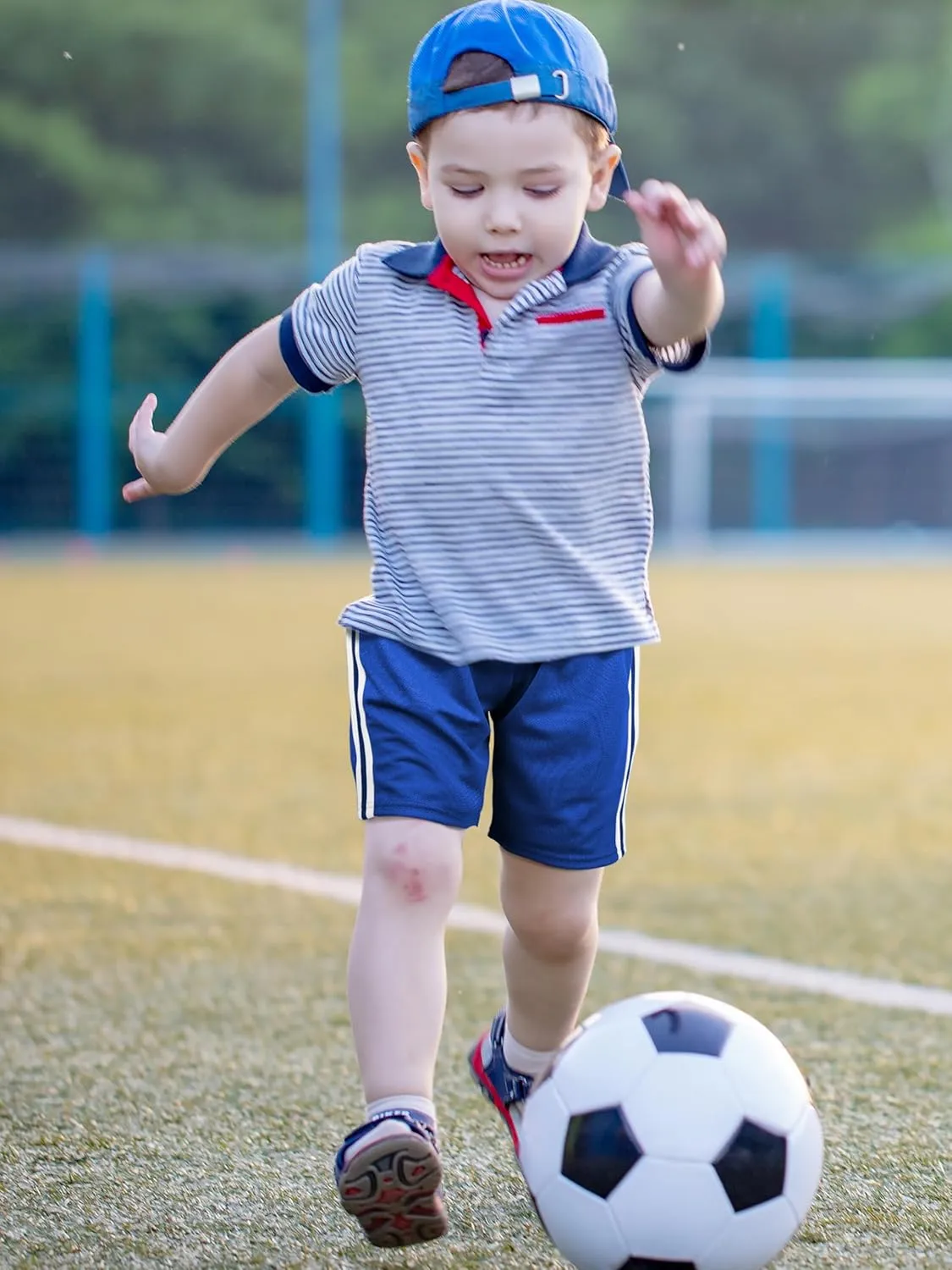 6 Pack Toddler Boys Athletic Shorts Boys Basketball Mesh Active Sports Gym Soccer Quick Dry Shorts for Summer
