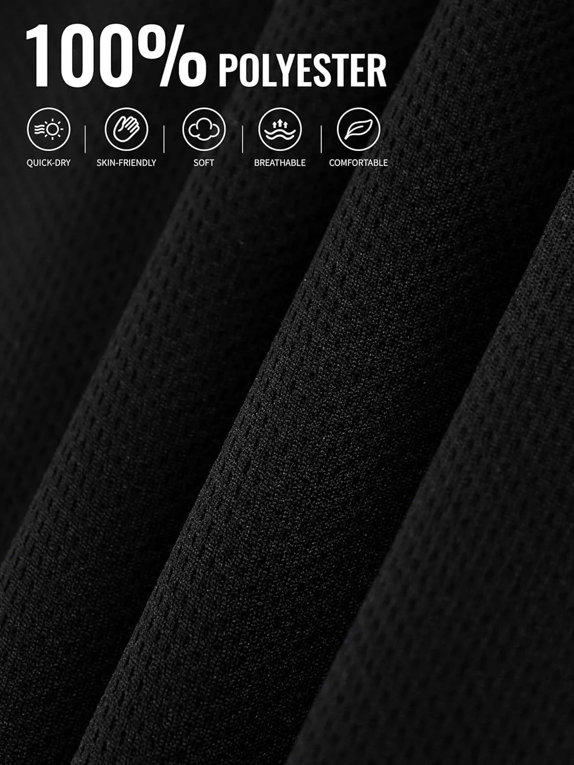 6 Pack Toddler Boys Athletic Shorts Boys Basketball Mesh Active Sports Gym Soccer Quick Dry Shorts for Summer