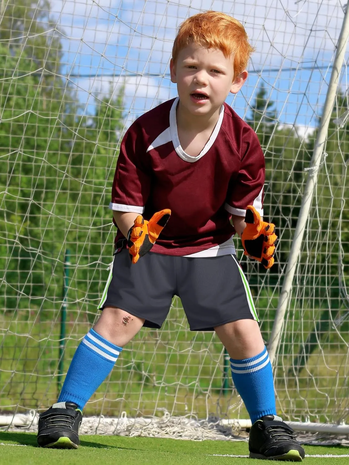 6 Pack Toddler Boys Athletic Shorts Boys Basketball Mesh Active Sports Gym Soccer Quick Dry Shorts for Summer