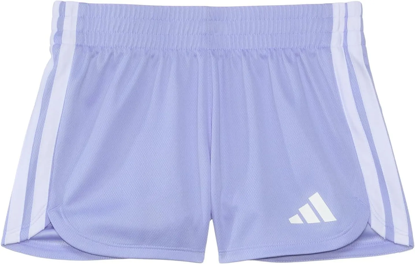 adidas Girls' 3-Stripes Mesh Shorts