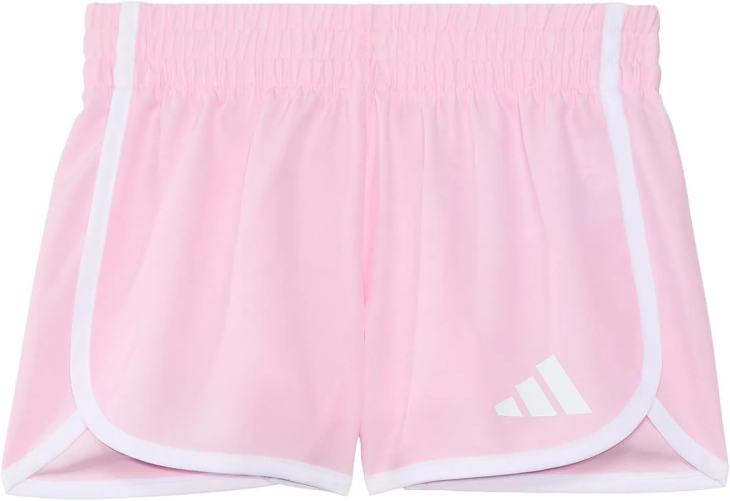 adidas Girls' Elastic Waistband Retro Woven Gym Shorts