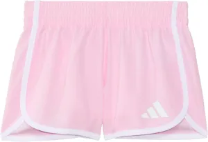 adidas Girls' Elastic Waistband Retro Woven Gym Shorts