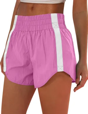 ANRABESS Womens Running Shorts Quick Dry High Waisted Summer Athletic Workout Tennis Shorts Gym Sporty Lightweight Shorts