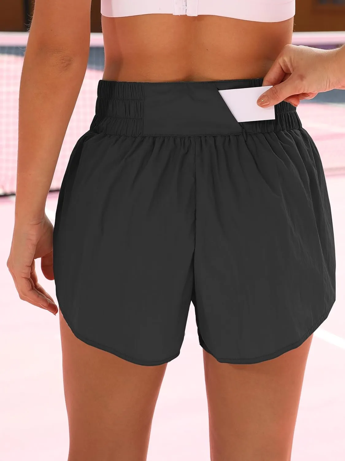 ANRABESS Womens Running Shorts Quick Dry High Waisted Summer Athletic Workout Tennis Shorts Gym Sporty Lightweight Shorts