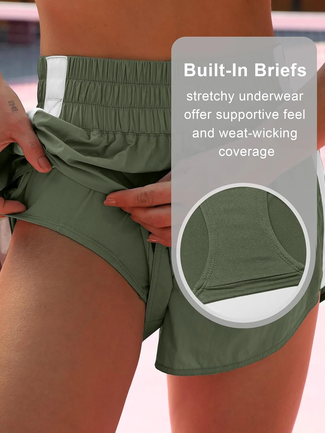 ANRABESS Womens Running Shorts Quick Dry High Waisted Summer Athletic Workout Tennis Shorts Gym Sporty Lightweight Shorts