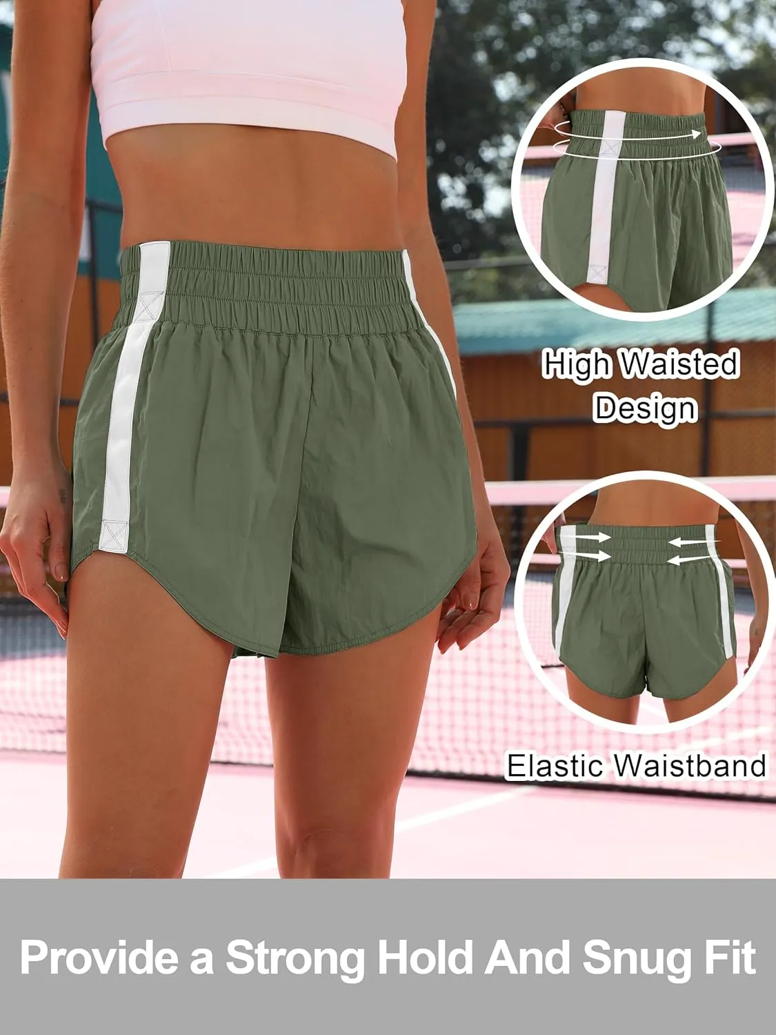 ANRABESS Womens Running Shorts Quick Dry High Waisted Summer Athletic Workout Tennis Shorts Gym Sporty Lightweight Shorts