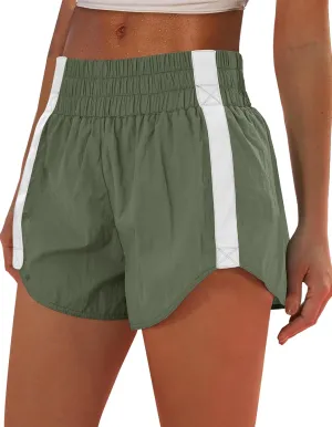 ANRABESS Womens Running Shorts Quick Dry High Waisted Summer Athletic Workout Tennis Shorts Gym Sporty Lightweight Shorts