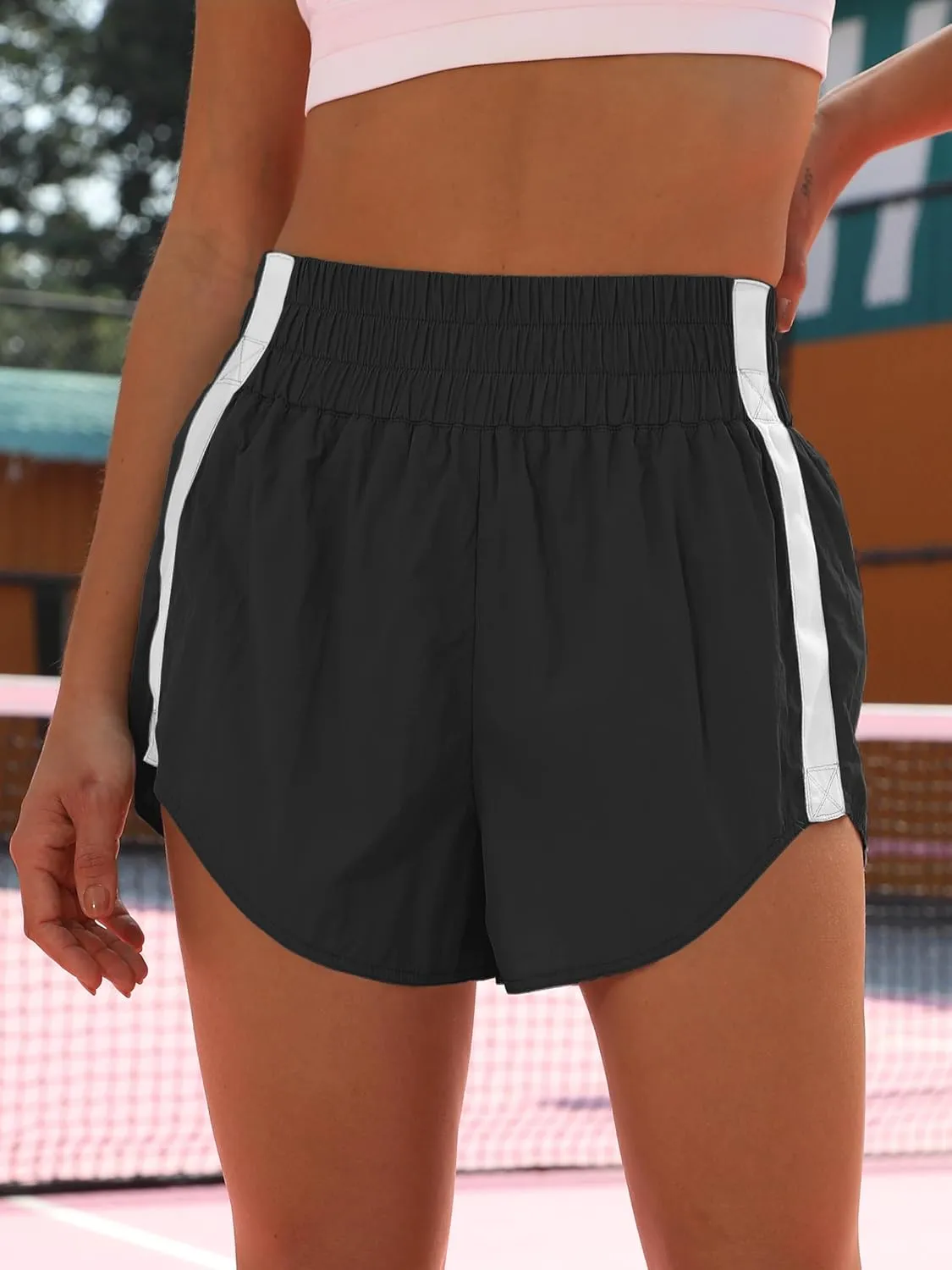 ANRABESS Womens Running Shorts Quick Dry High Waisted Summer Athletic Workout Tennis Shorts Gym Sporty Lightweight Shorts