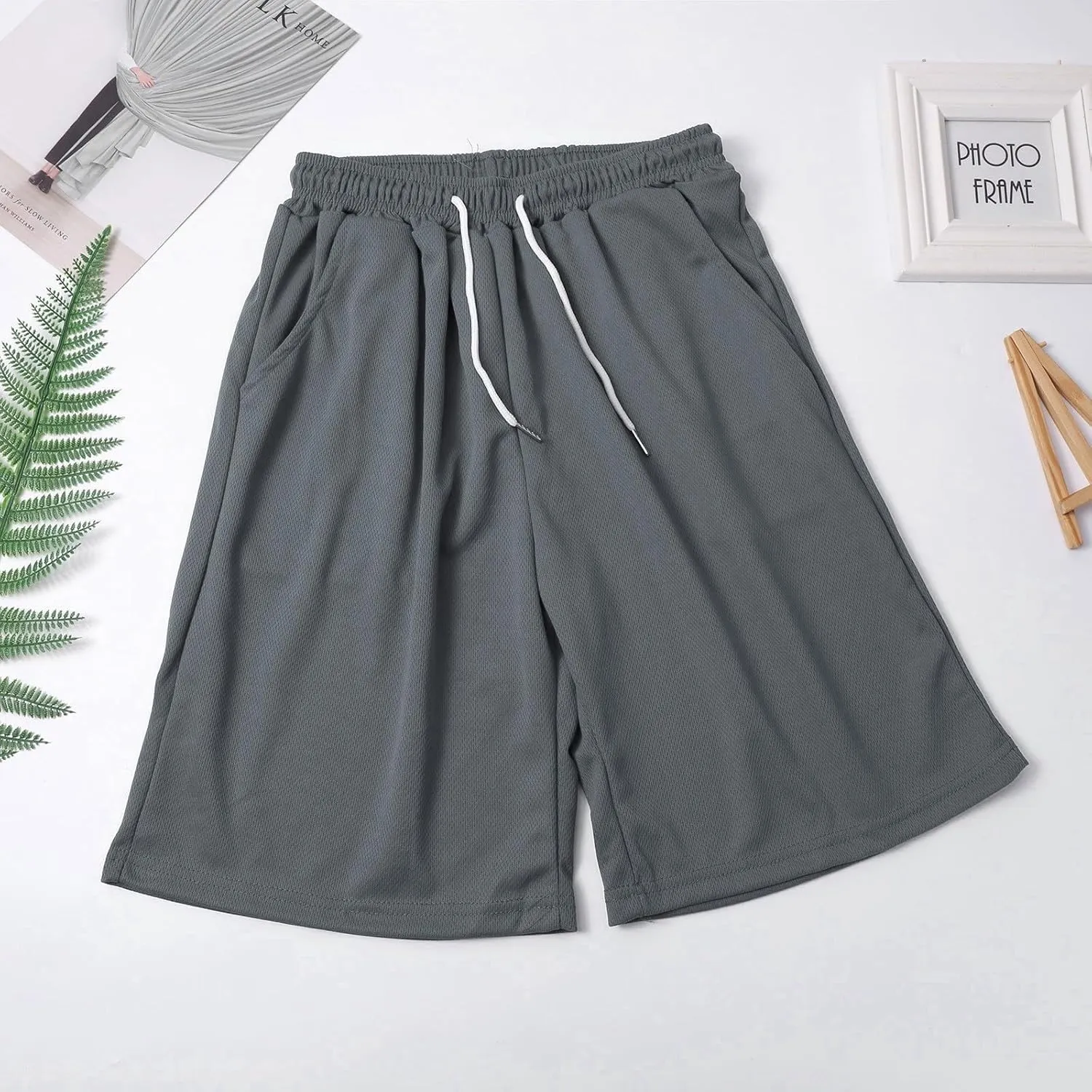 Athletic Shorts for Men Sports Shorts Beach Shorts Casual Cotton Linen Shorts 5 Inch Inseam Shorts Men Mens Stretch