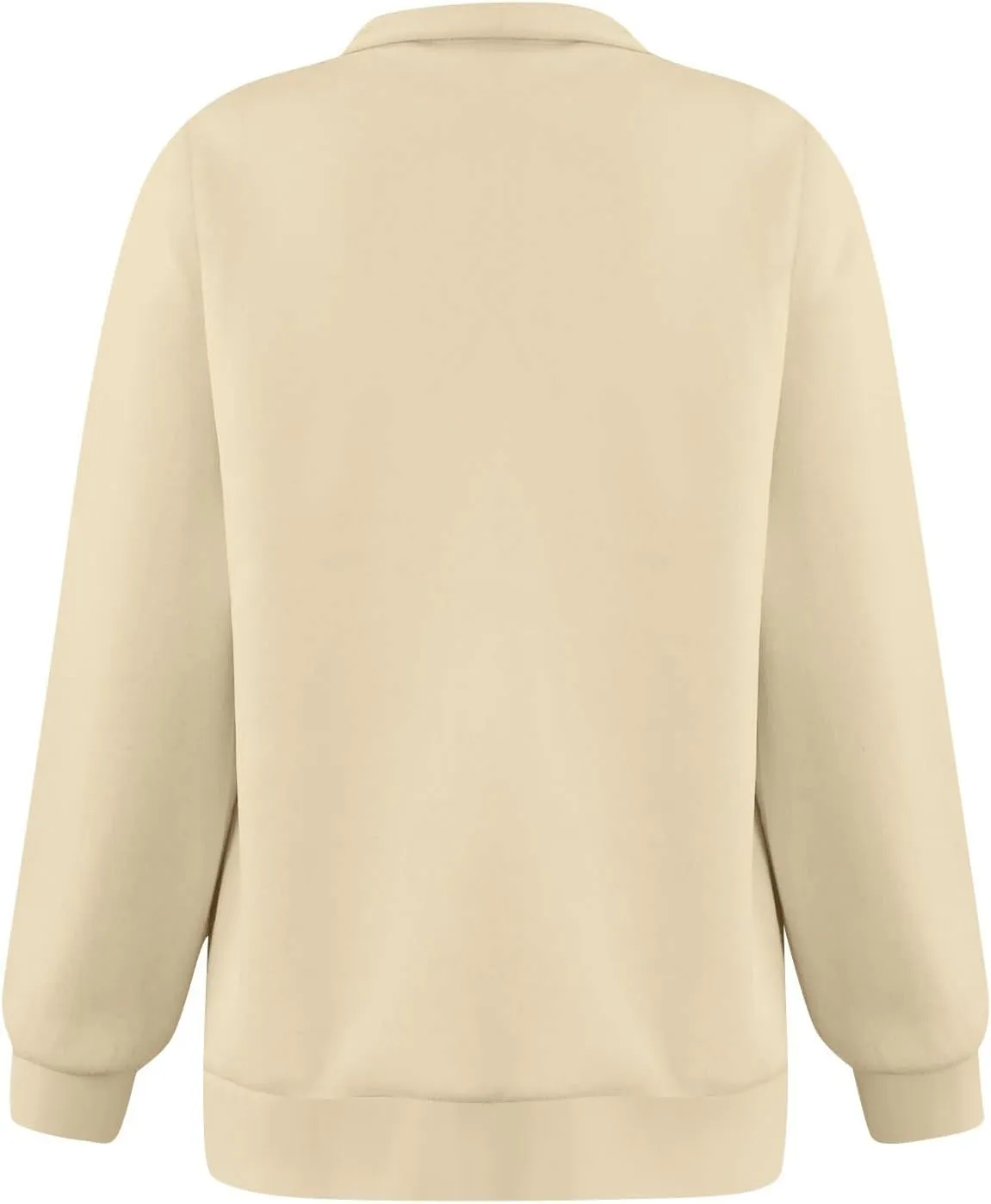 Baggy Half Zip Sweatshirt Women Lightweight Fleece Oversized Sweatshirts Fall Clothes Loose Fit Comfy Pullover Tops