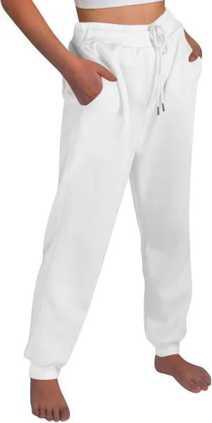 Baggy Sweatpants for Women Fleece Drawstring High Waisted Athletic Joggers Fall Comfy Lounge Pants with Pockets