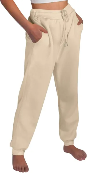 Baggy Sweatpants for Women Fleece Drawstring High Waisted Athletic Joggers Fall Comfy Lounge Pants with Pockets