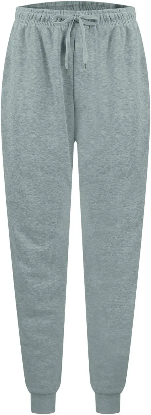 Baggy Sweatpants for Women Fleece Drawstring High Waisted Athletic Joggers Fall Comfy Lounge Pants with Pockets