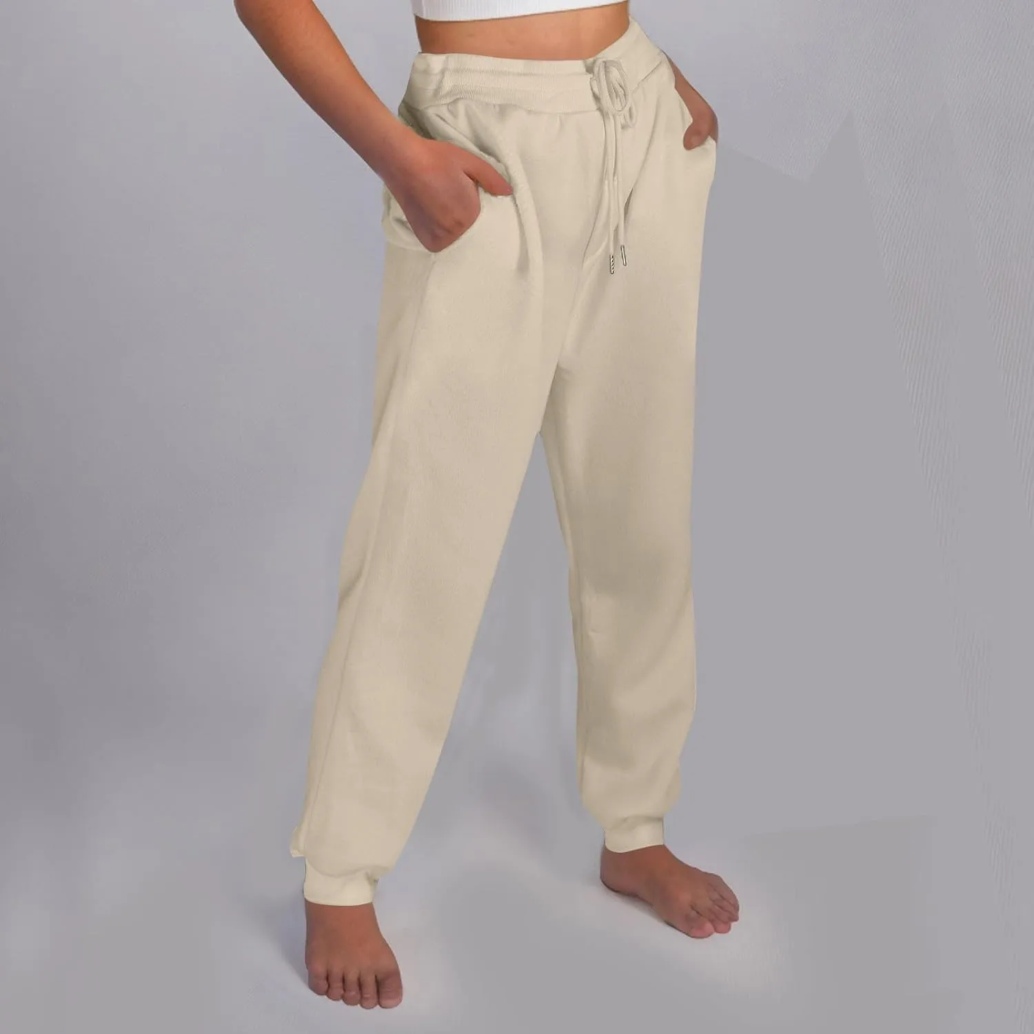 Baggy Sweatpants for Women Fleece Drawstring High Waisted Athletic Joggers Fall Comfy Lounge Pants with Pockets