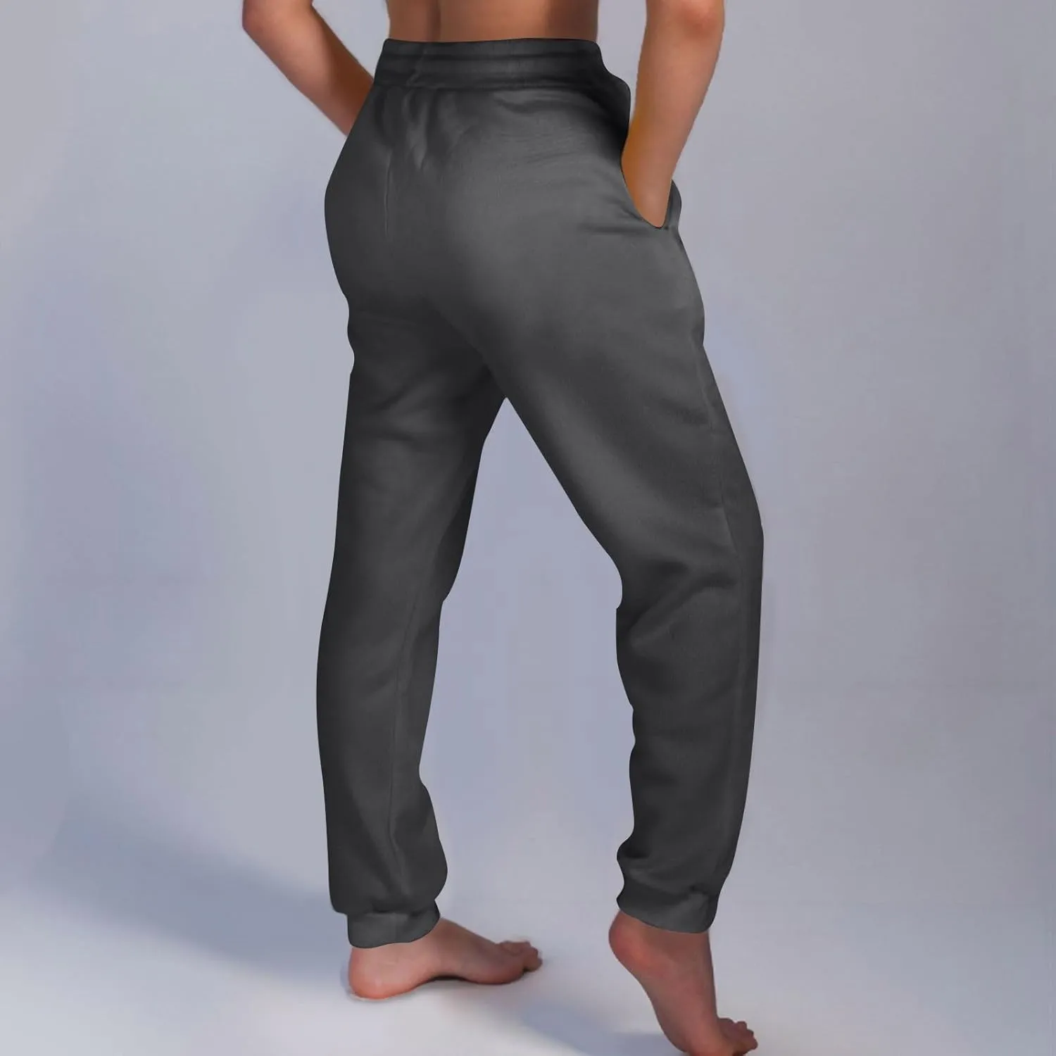 Baggy Sweatpants for Women Fleece Drawstring High Waisted Athletic Joggers Fall Comfy Lounge Pants with Pockets