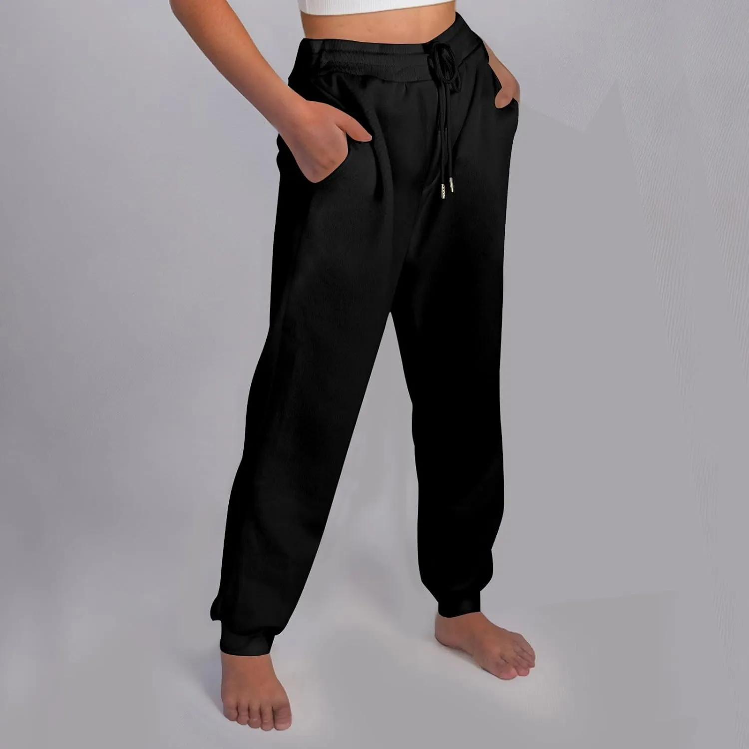 Baggy Sweatpants for Women Fleece Drawstring High Waisted Athletic Joggers Fall Comfy Lounge Pants with Pockets