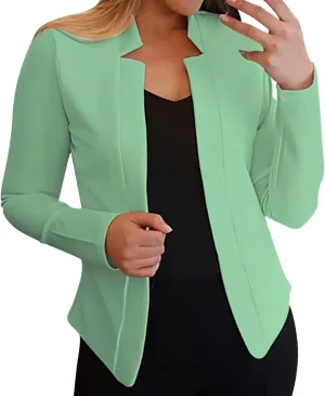 Blazer Jackets for Women,Elegant Floral Jacquard Peplum Office Suit Jacket with Double Blazer Dress for Women