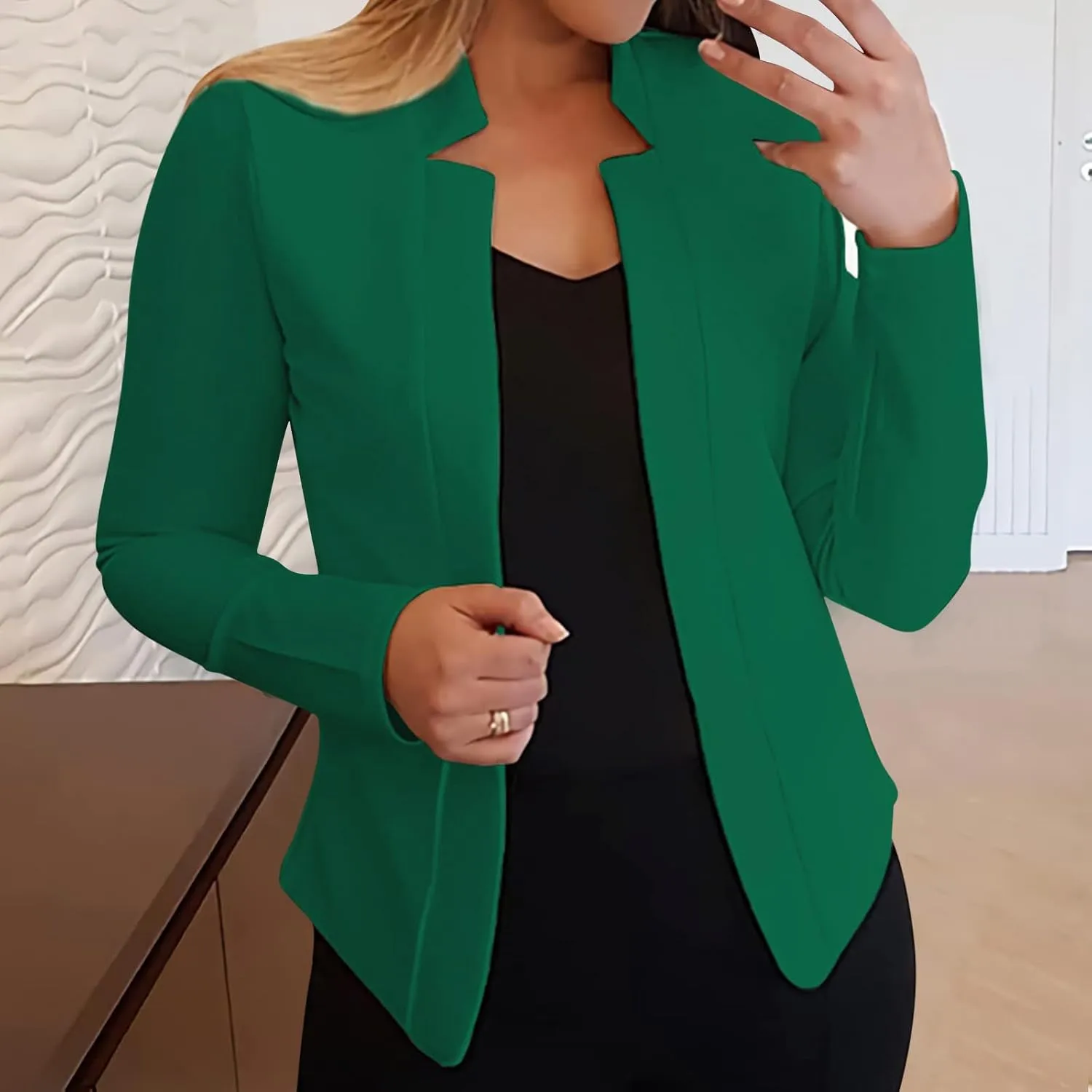 Blazer Jackets for Women,Elegant Floral Jacquard Peplum Office Suit Jacket with Double Blazer Dress for Women