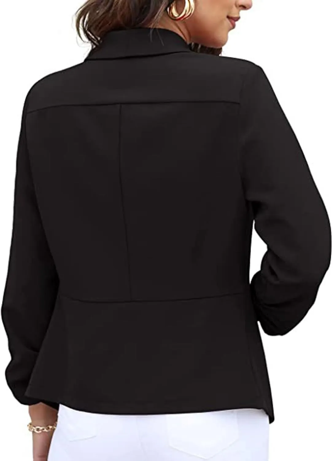 Blazers for Women Business Casual 2024 Sleeve Lapel Suit Small Jacket Blazer Dressy Work Suit Jackets Office Attire