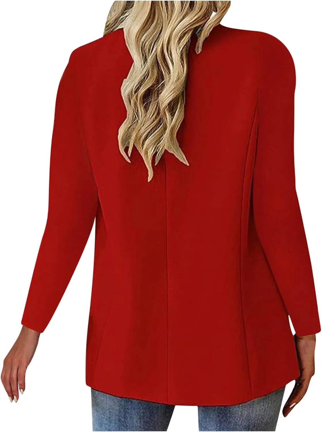 Blazers for Women Business Casual Long Sleeve Button Down Lapel Blazer Dress Work Outfit Suit Jackets Summer Cardigan