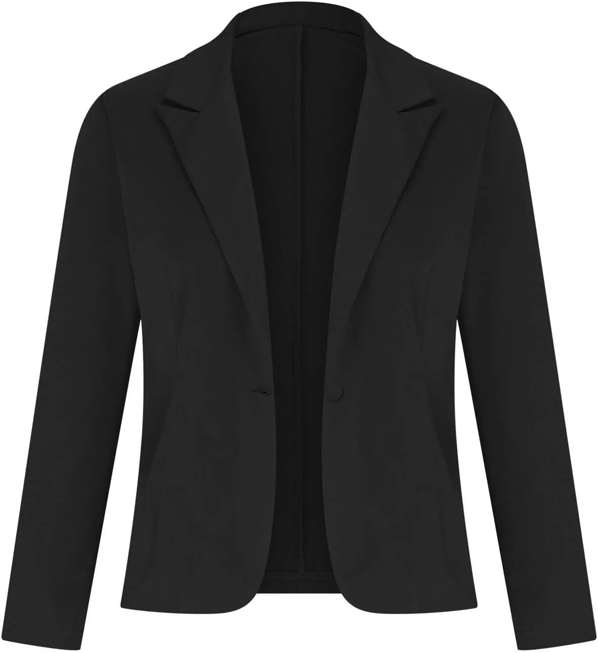 Blazers for Women Business Long Sleeve Open Front Blazers Casual Office Slim Button Suit Jacket with Pocket Cardigan