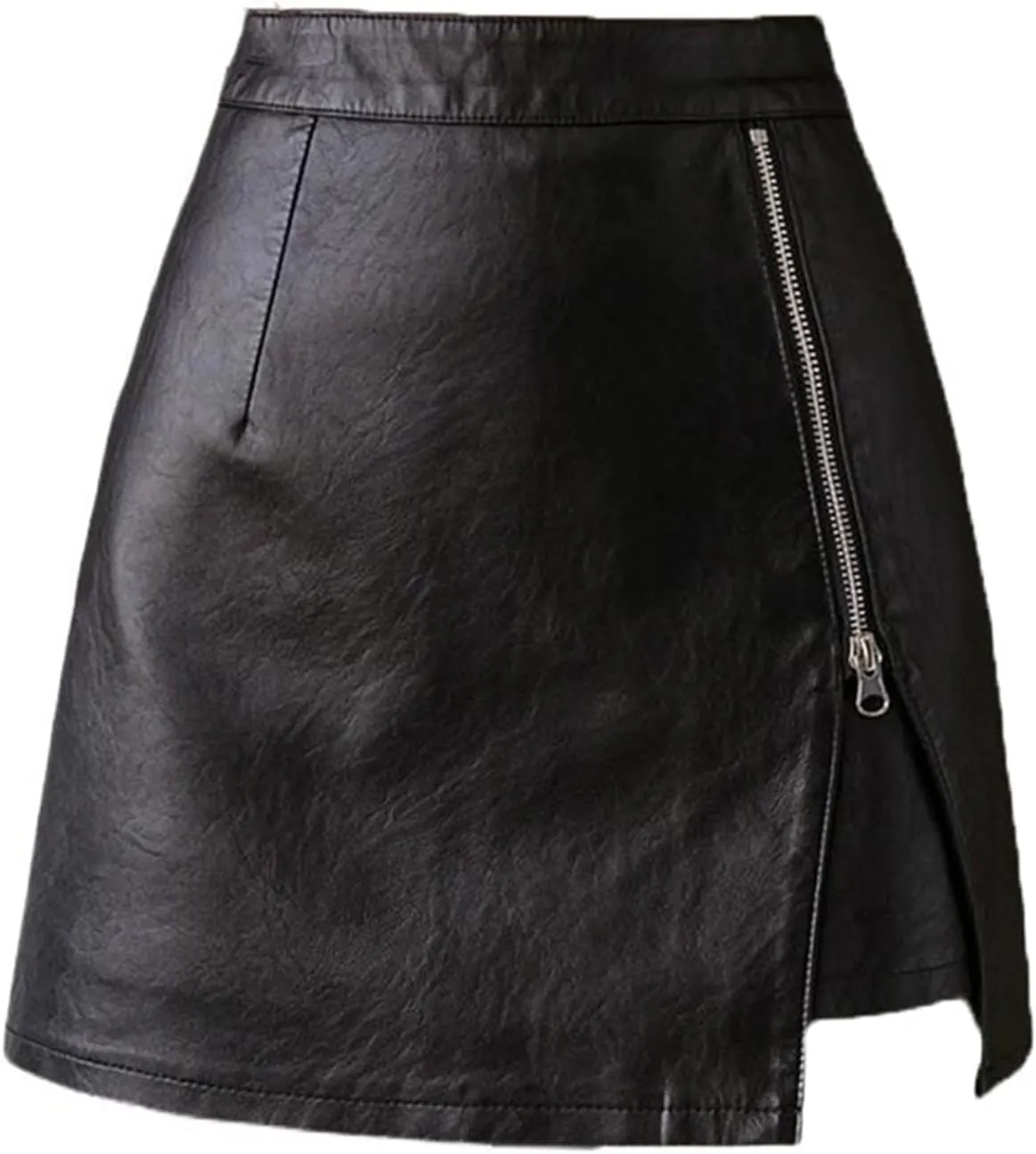 Button-Front Tweed Skirt for Women, Autumn Winter
