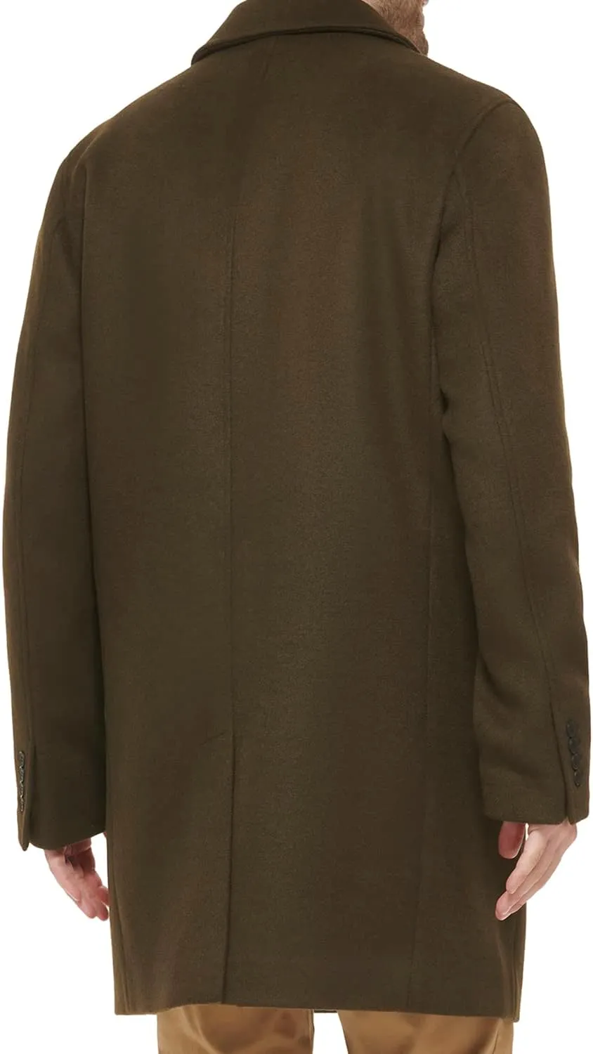 Cole Haan mens Wool Plus Topper Button Front Coat