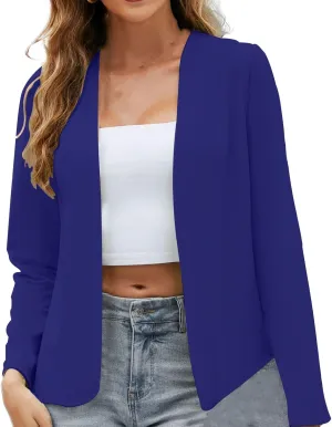 Collarless Blazer Jackets for Women Causal for Women Blazer Open Front Causal Fancy Jackets Loose Gold Suit