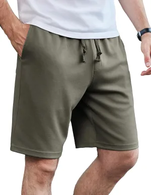 COOFANDY Mens Casual Shorts Stretch Drawstring Summer Beach Shorts Chino Golf Shorts with Pockets