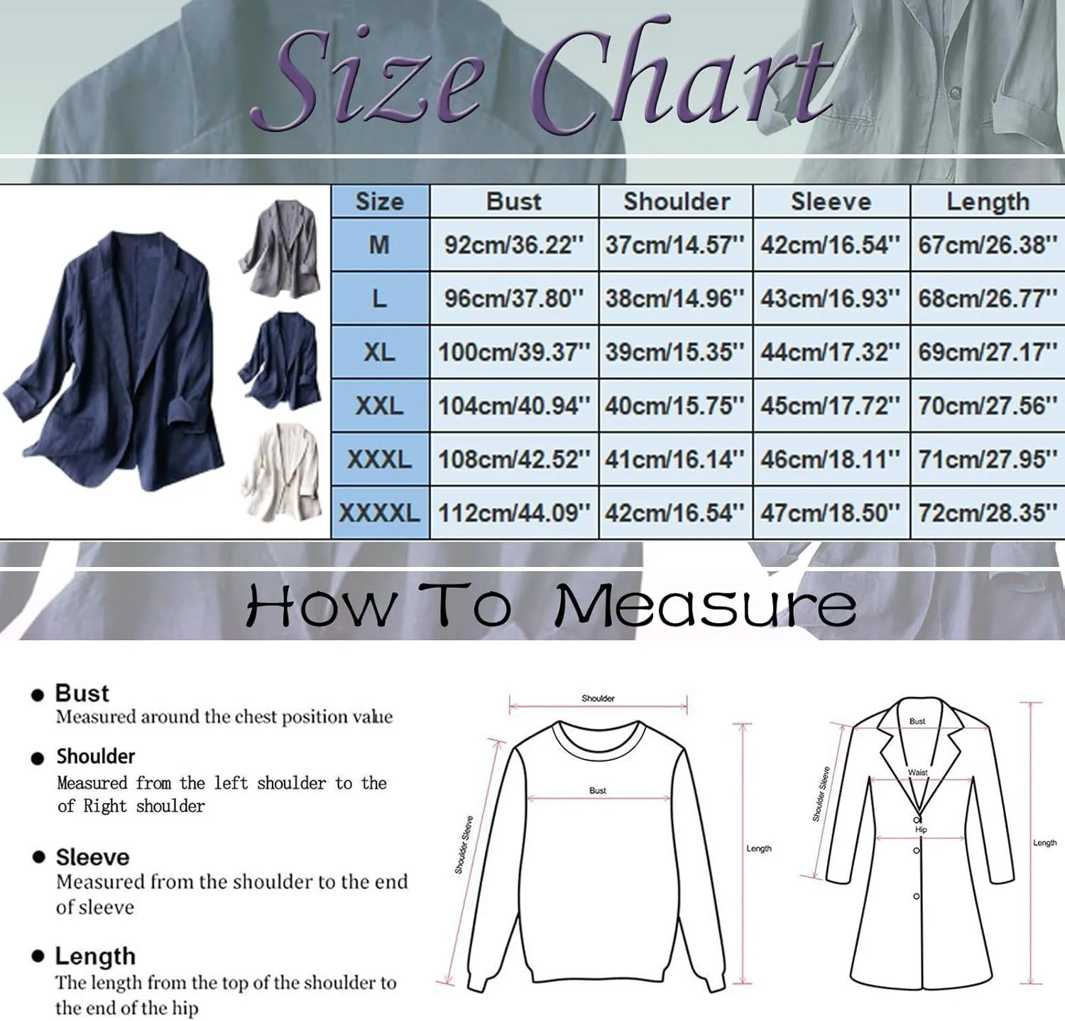 Cotton Linen Thin Beige Blazers for Women Lightweight 3/4 Sleeve Jacket Dressy Spring Summer Cardigan Work Suit
