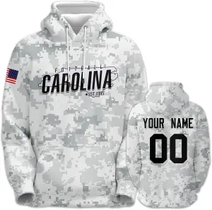 Custom Hoodie for Men Design Your Own Name and Number Football Sport Fan Sweatshirt Personalized Camo Pullover Tops