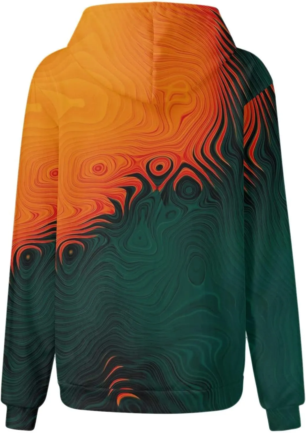 Cute Hoodies For Women Long Sleeve Sweatshirts Tie Dye Patchwork Hoodies Pullover Drop Shoulder Fall Tops With Pocket