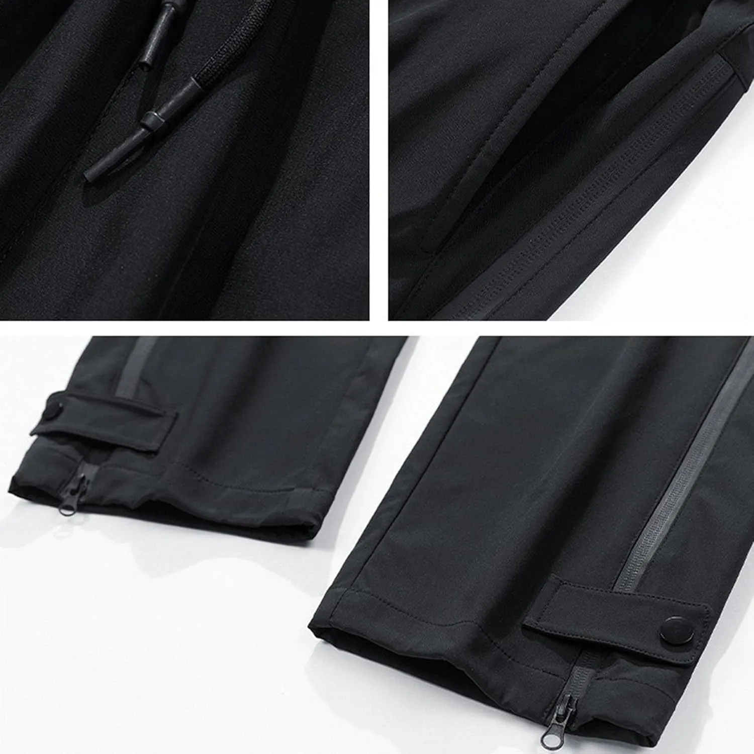 DGHM-JLMY Men's Sweatpants Baggy Track Pants Straight Leg Outdoor Hiking Cargo Pants Drawstring Casual Comfort Trousers