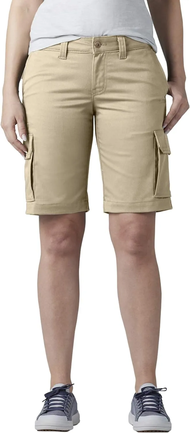 Dickies Women's 11" Relaxed Stretch Cargo Shorts