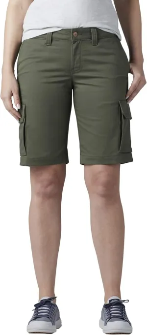 Dickies Women's 11" Relaxed Stretch Cargo Shorts