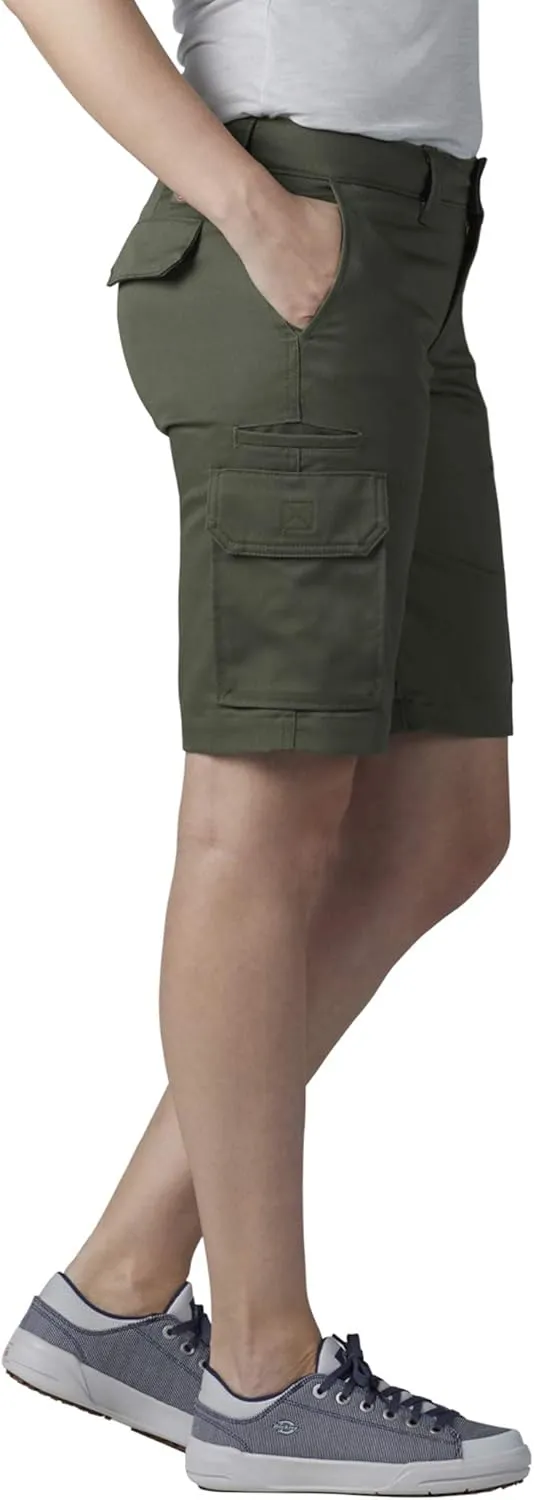 Dickies Women's 11" Relaxed Stretch Cargo Shorts