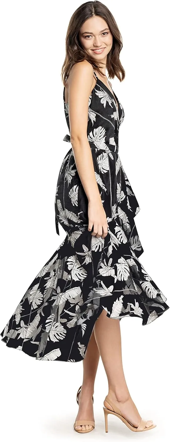 Dress the Population Women's Delphine Fit and Flare Midi Dress