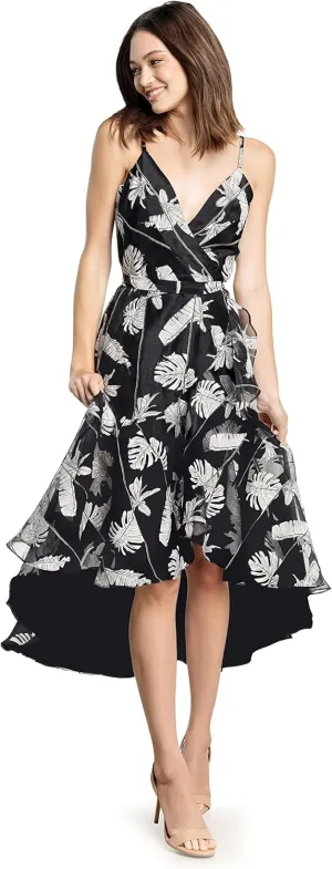 Dress the Population Women's Delphine Fit and Flare Midi Dress