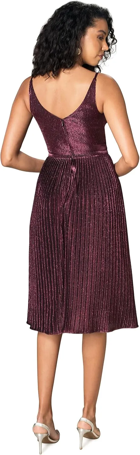 Dress the Population Women's Haley Fit and Flare Midi Dress