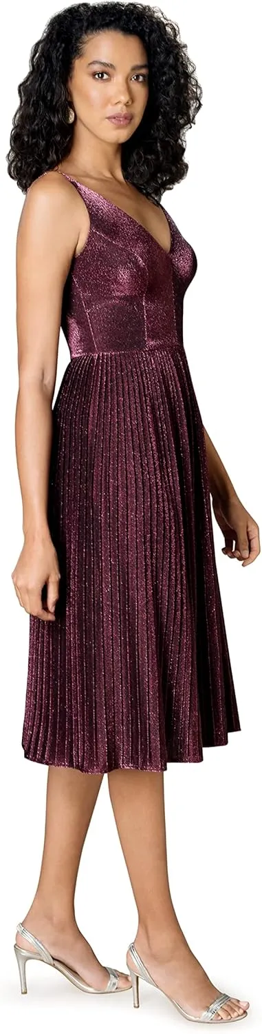 Dress the Population Women's Haley Fit and Flare Midi Dress