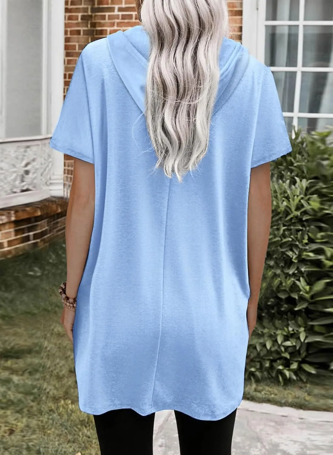 Dresses for Women Summer Short Sleeve Tops Dress T Shirts Hoodie Dress Plus Size Long Tshirt Dresses Sundress