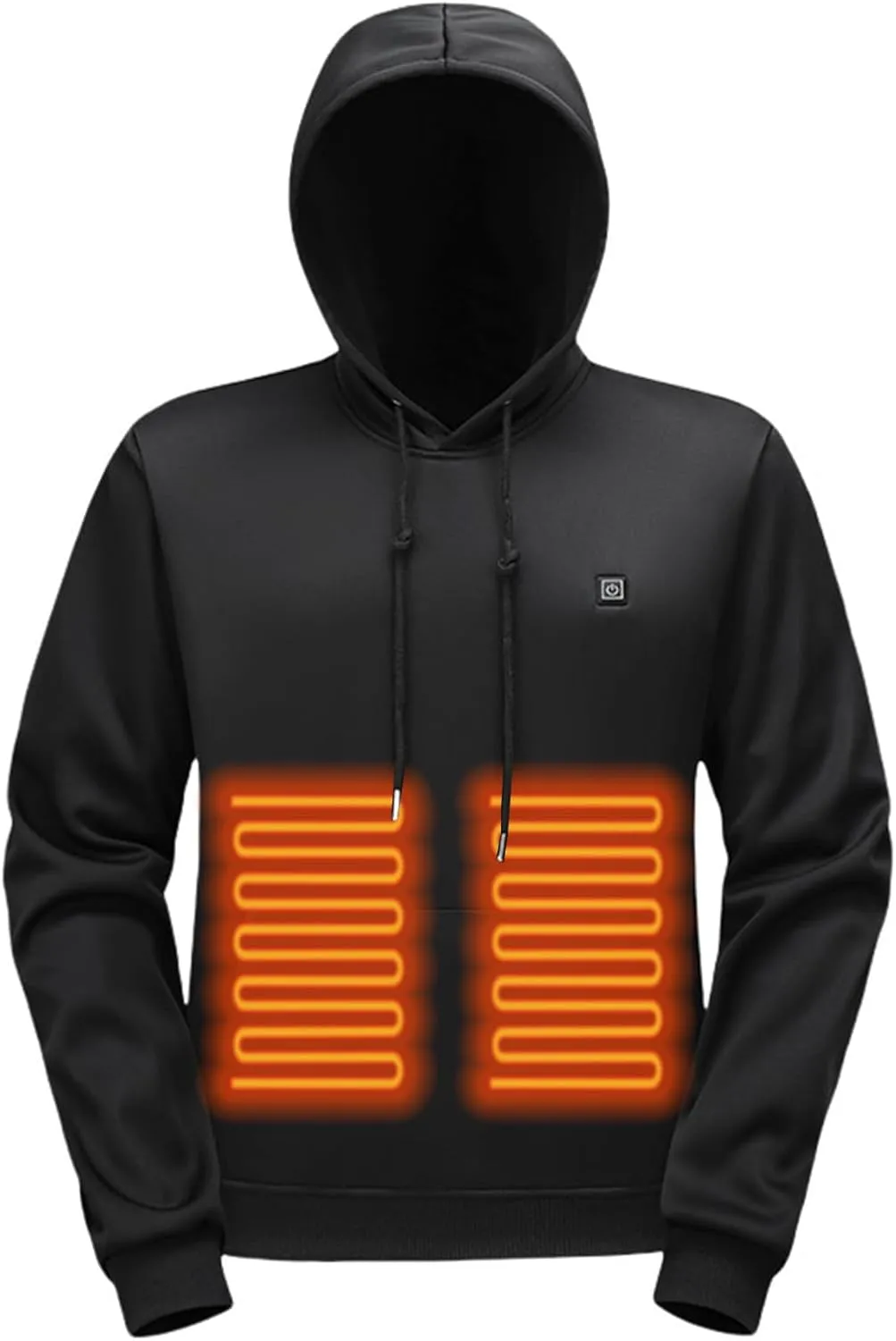evzosrz Heated Hoodies Unisex,Heated Sweatshirt Hooded Pullover Lightweight Warm USB Electric Outdoor Winter Puffer Jackets