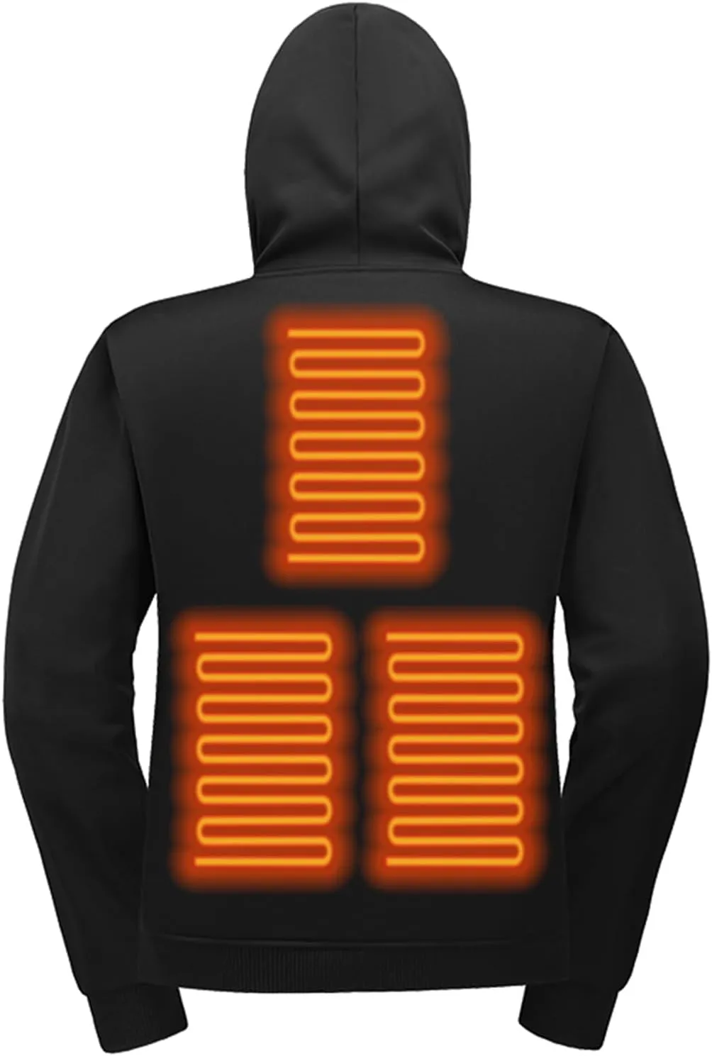 evzosrz Heated Hoodies Unisex,Heated Sweatshirt Hooded Pullover Lightweight Warm USB Electric Outdoor Winter Puffer Jackets