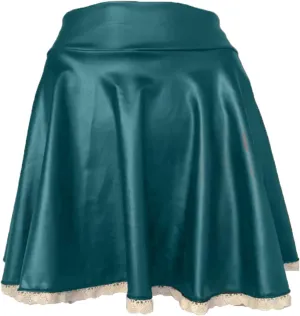 FFFG Flared Casual Pleated Fashion A Line Women's Skirt Mini Shiny Skirt Long Skirt Size Large