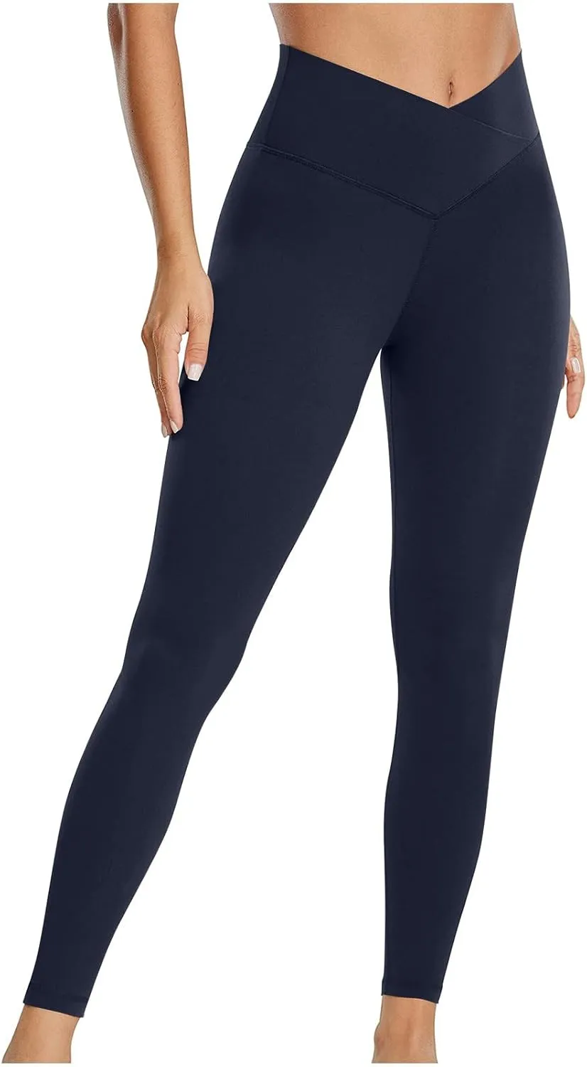 Firzero Gym Leggings for Women High Waist Butt Lifting Workout Leggings Tummy Control Seamless Workout Yoga Pants Trousers