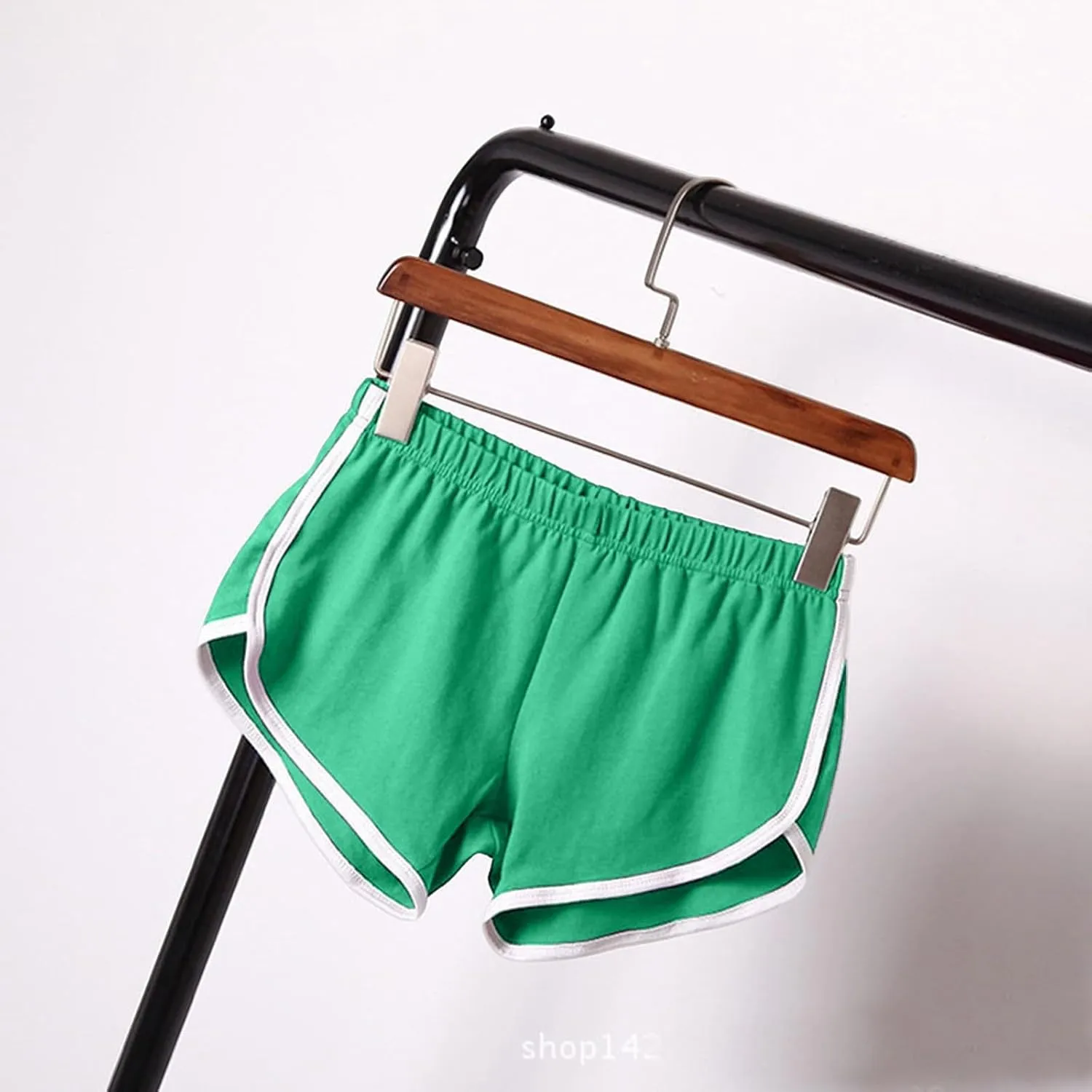 FlekmanArt Women's Running Shorts Elastic High Waisted Shorts Pocket Sporty Workout Skirt Quick Dry Athletic Skirt Pants