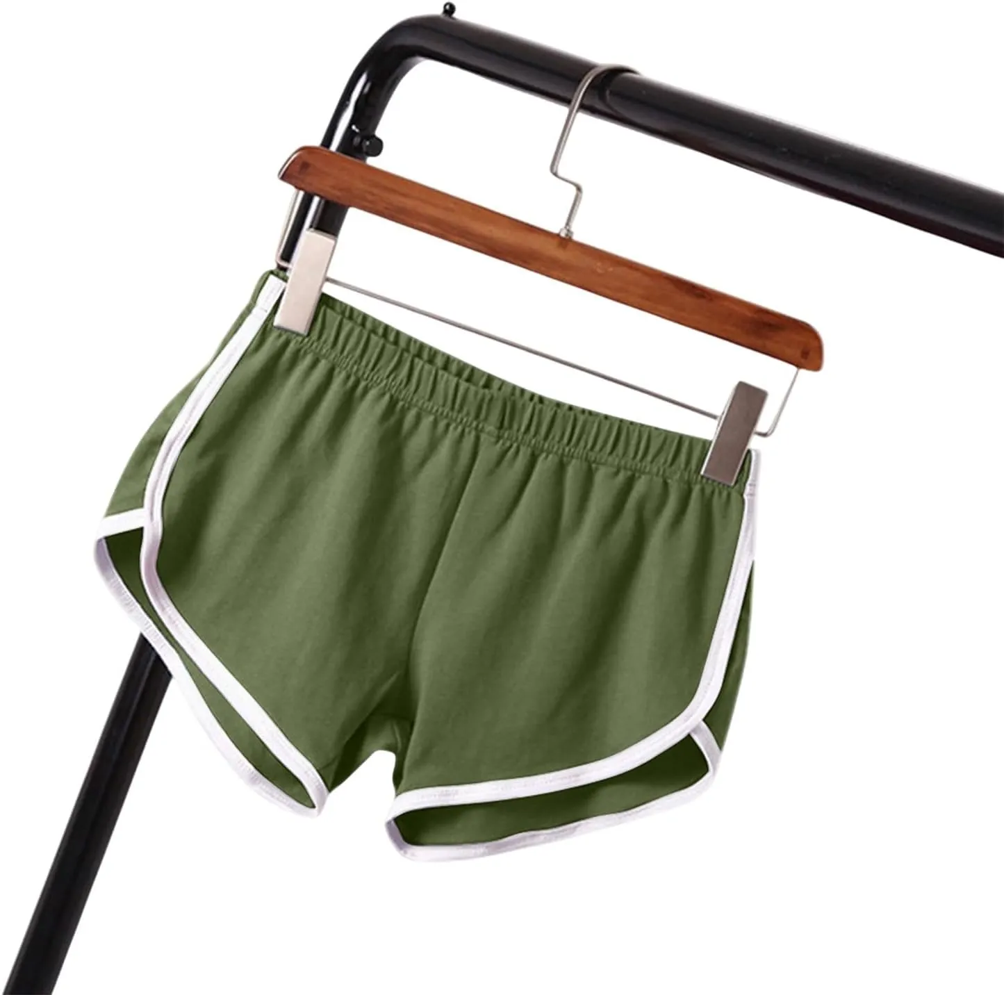 FlekmanArt Women's Running Shorts Elastic High Waisted Shorts Pocket Sporty Workout Skirt Quick Dry Athletic Skirt Pants
