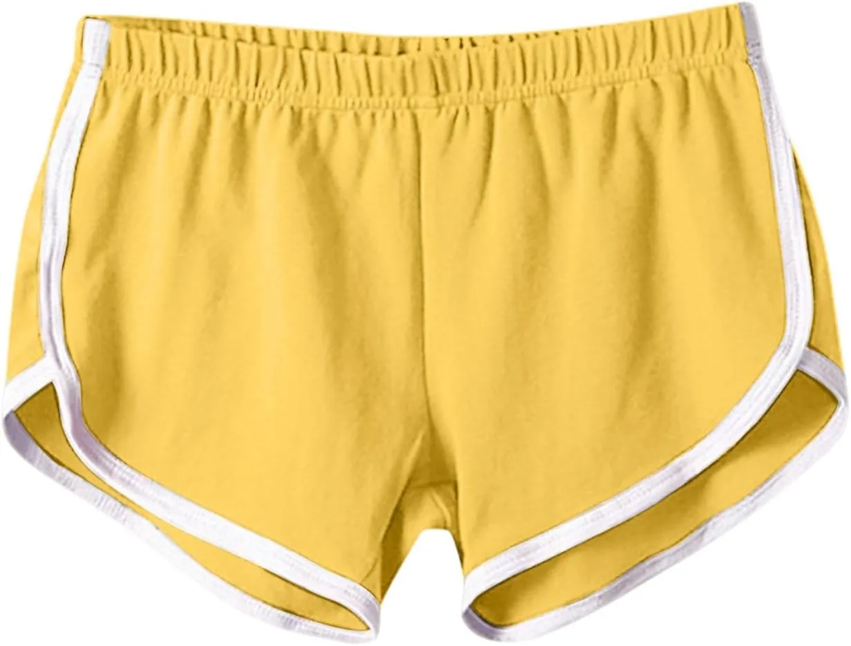 FlekmanArt Women's Running Shorts Elastic High Waisted Shorts Pocket Sporty Workout Skirt Quick Dry Athletic Skirt Pants